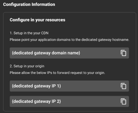 Configure at your system