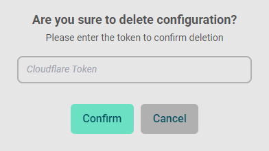 Delete Configuration